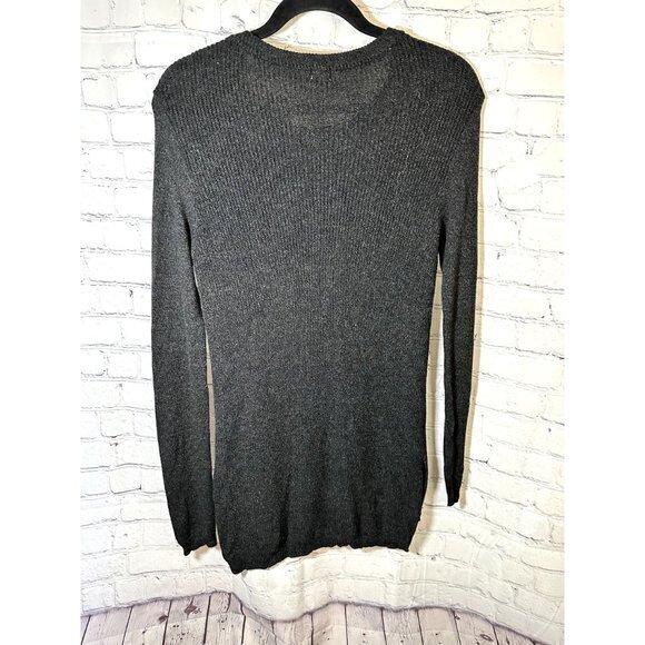 GARAGE BRAND LADIES BLACK LONG SWEATER (M) EUC‎ F-399 - Picture 5 of 5